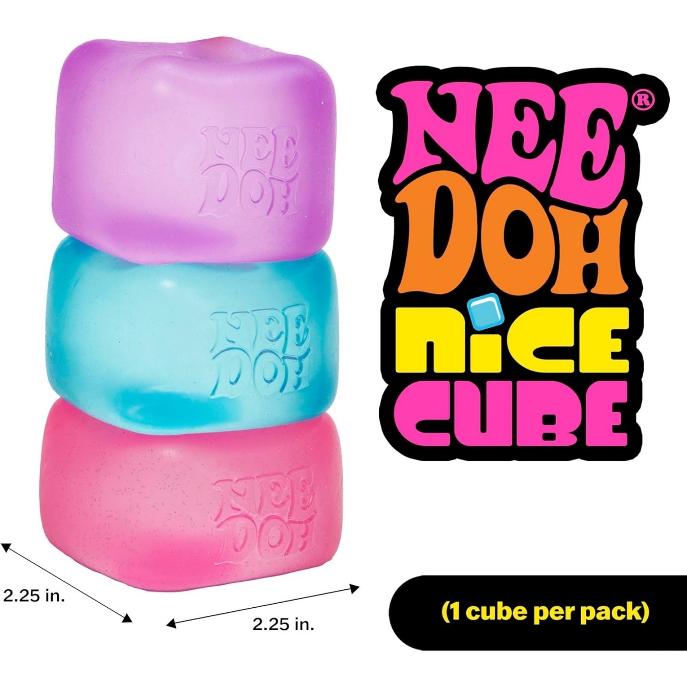 NeeDoh Nice Cube ?C Solid Squish ?C 2.25″ Cube - Image 4